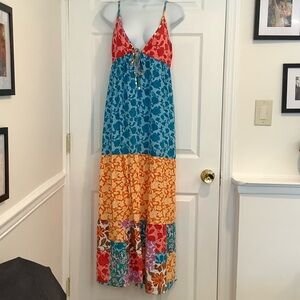 NWT BAR III Multicolor Bohemian Coastal Cowgirl Resortwear Spring Break Dress M